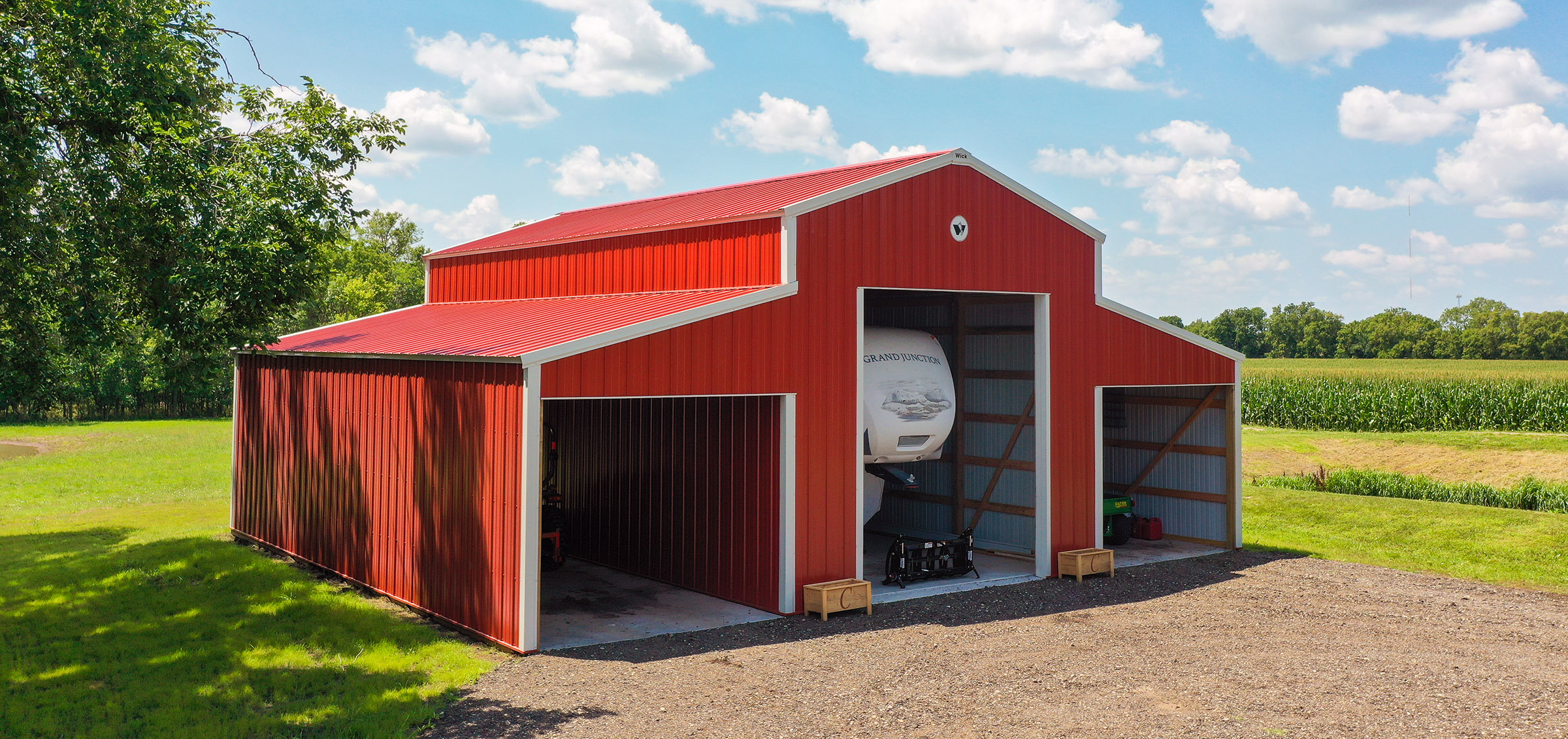 Suburban Camper Storage Shed